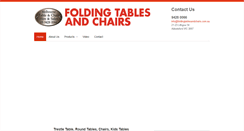 Desktop Screenshot of foldingtablesandchairs.com.au